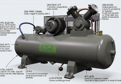 Ar comprimido potente disponível com a locação de compressores